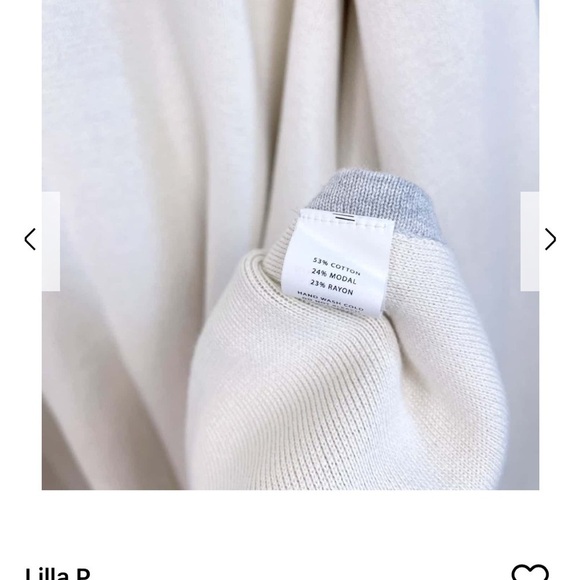 Lilla P Longline Open Front Ruana Sweater Gray Ribbed Knit Womens One Size OS - Picture 8 of 8